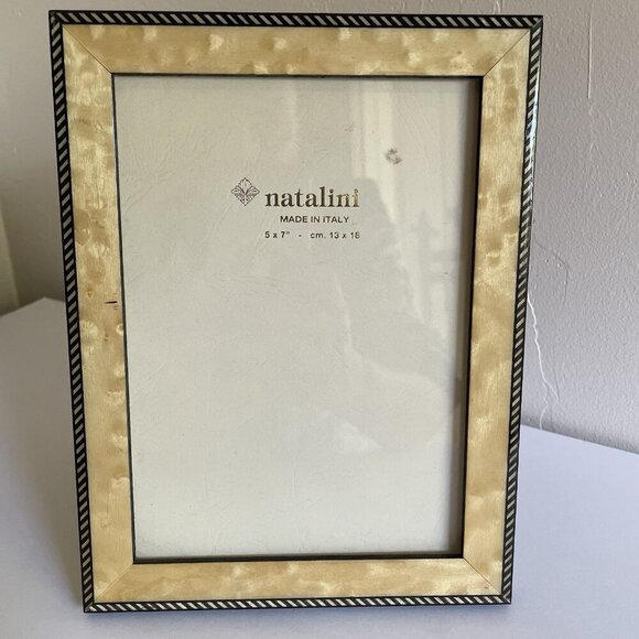 Natalini Hand Made in Italy Wood Marquetry Photo Picture Frame 5x7 - Picture 1 of 8